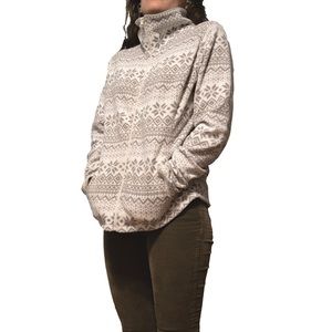 Snowflake Zip Up Fleece